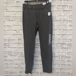 NWT! Women’s Old Navy Pixie skinny black/gray houndstooth high rise pants 2